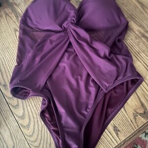 Michael Kors Purple One Piece Swimsuit